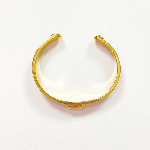 C. Wonder Enamel Initial Cuff Bracelet - Picture 5 of 7